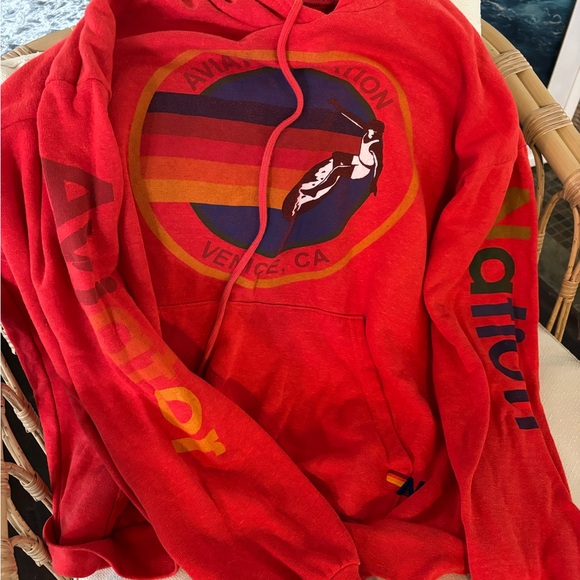 Aviator Nation Unisex Logo Red Sweater - Picture 1 of 3